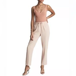 Reiss Blush Tailored Drawstring Ankle Pants 2